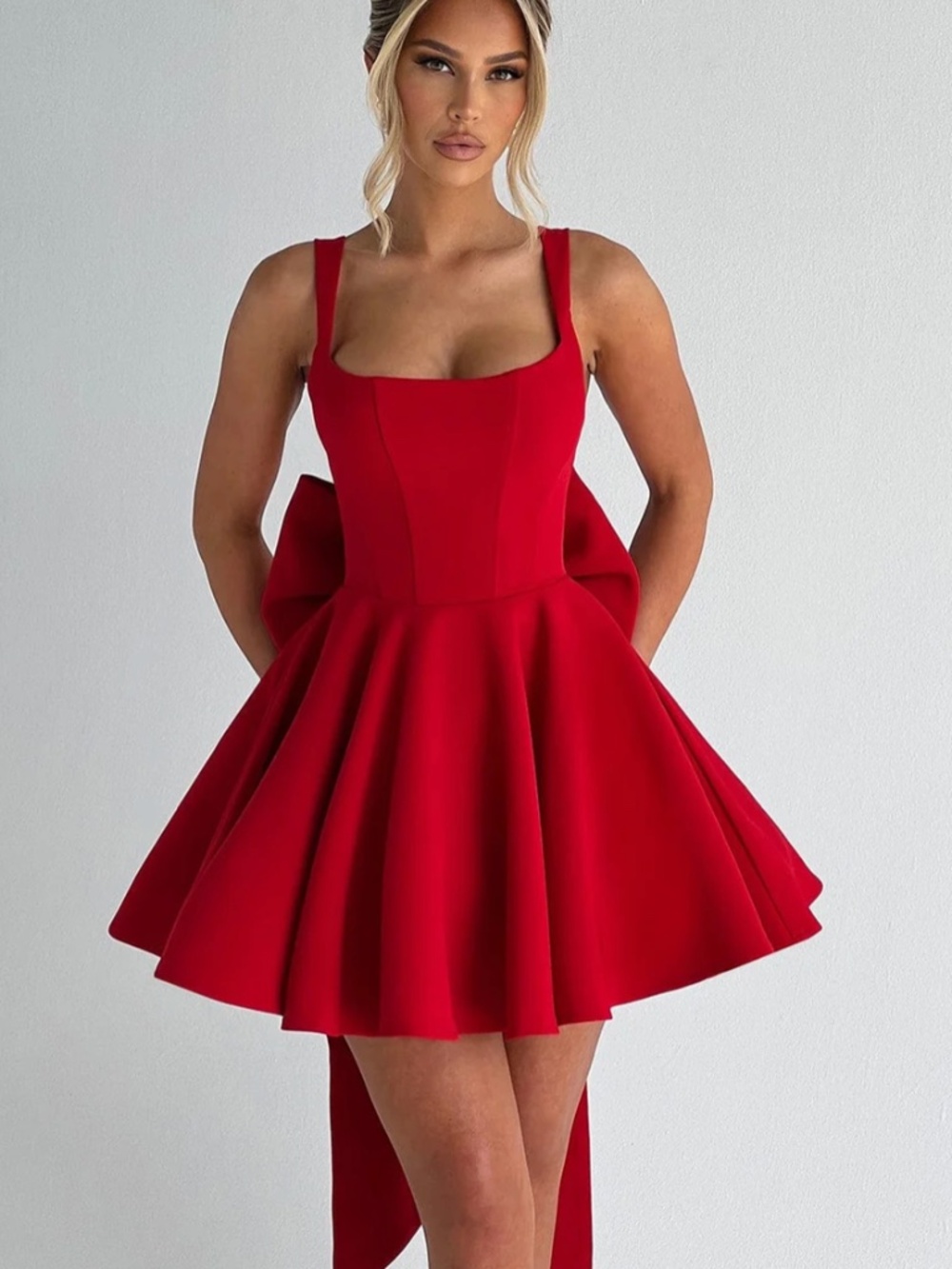 RUE MINI DRESS - RED